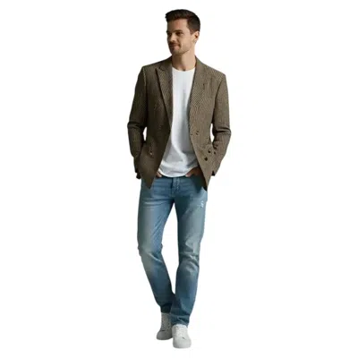 Pre-owned Mm6 Maison Margiela Maison Margiela, Unisex Striped Blazer With Button Right And Button Left In Black