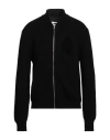 Mm6 Maison Margiela Man Cardigan Black Size S Cotton, Acrylic, Polyamide, Alpaca Wool In Black