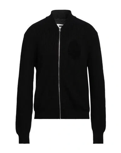 Mm6 Maison Margiela Man Cardigan Black Size S Cotton, Acrylic, Polyamide, Alpaca Wool