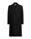 Mm6 Maison Margiela Man Coat Black Size 42 Wool, Polyamide In Black