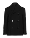 Mm6 Maison Margiela Man Coat Black Size Xl Wool, Polyamide In Black