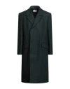 Mm6 Maison Margiela Man Coat Dark Green Size 40 Wool, Polyamide