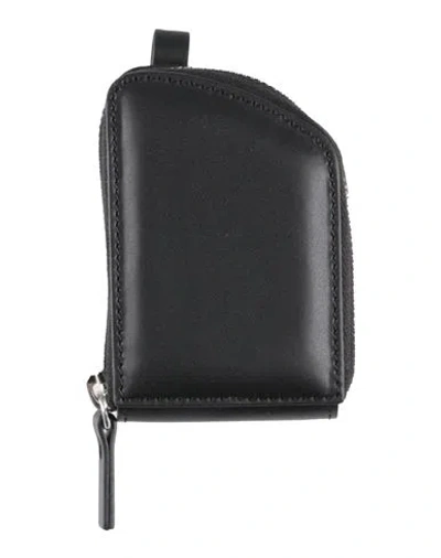 Mm6 Maison Margiela Man Coin Purse Black Size - Cow Leather