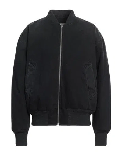 Mm6 Maison Margiela Man Denim Outerwear Black Size L Cotton