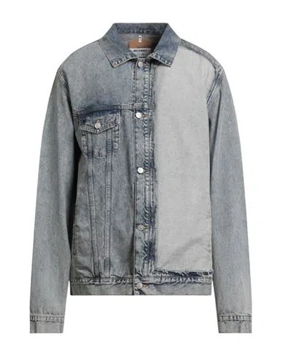 Mm6 Maison Margiela Man Denim Outerwear Blue Size 38 Cotton