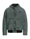 Mm6 Maison Margiela Man Denim Outerwear Green Size 42 Cotton In Green