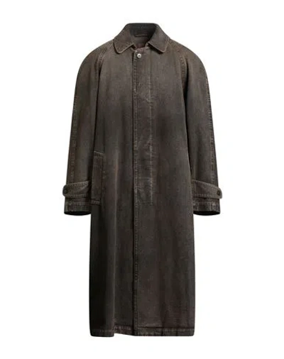 Mm6 Maison Margiela Man Denim Outerwear Khaki Size 40 Cotton In Brown