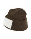 Mm6 Maison Margiela Man Hat Military Green Size L Virgin Wool, Acrylic