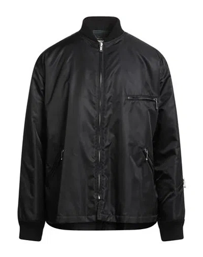 Mm6 Maison Margiela Man Jacket Black Size 40 Polyamide