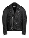 Mm6 Maison Margiela Mm6 By Maison Margiela Nylon Biker Jacket With Adjustable Belt And Multiple Pockets In Black