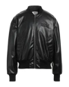 Mm6 Maison Margiela Man Jacket Black Size S Polyester, Polyurethane Coated, Acrylic, Wool, Polyamide