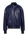 Mm6 Maison Margiela Man Jacket Dark Purple Size S Polyester, Polyurethane Coated, Acrylic, Wool, Pol In Purple