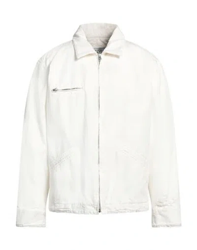 Mm6 Maison Margiela Man Jacket White Size 36 Cotton