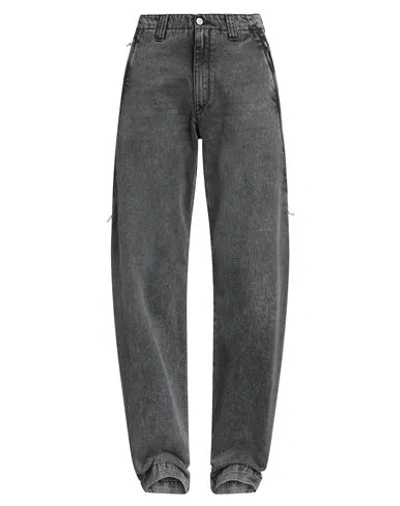Mm6 Maison Margiela Man Jeans Black Size 36 Cotton In Gray