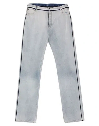 Mm6 Maison Margiela Man Jeans Blue Size 30 Cotton, Polyester
