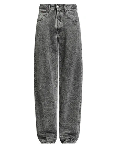 Mm6 Maison Margiela Man Jeans Charcoal Size 32 Cotton In Gray