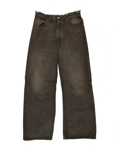 Mm6 Maison Margiela Man Jeans Khaki Size 34 Cotton In Gray