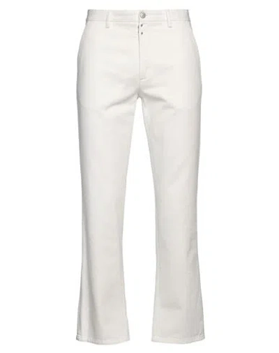 Mm6 Maison Margiela Man Jeans White Size 34 Cotton