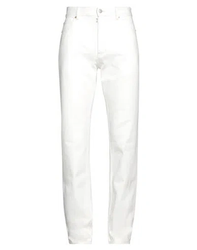 Mm6 Maison Margiela Man Jeans White Size 34 Cotton