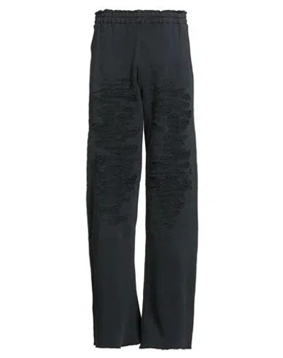 Mm6 Maison Margiela Man Pants Charcoal Size Xs Cotton In Black
