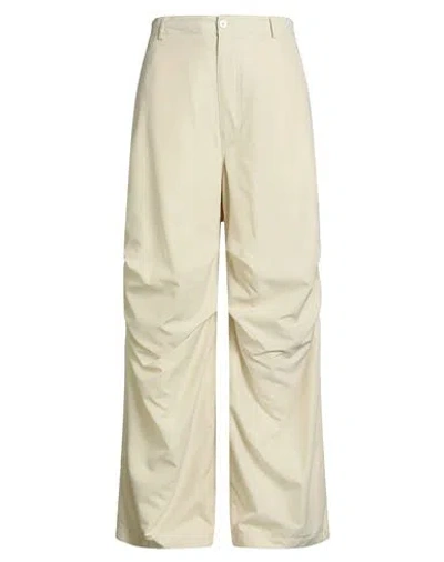 Mm6 Maison Margiela Man Pants Cream Size 34 Polyester In Neutral