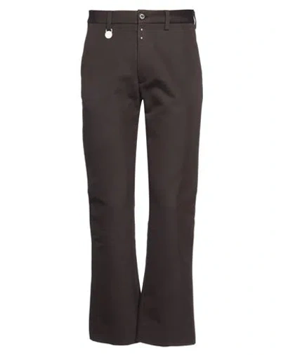 Mm6 Maison Margiela Man Pants Dark Brown Size 34 Cotton, Polyamide