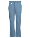 Mm6 Maison Margiela Man Pants Pastel Blue Size 32 Cotton, Polyamide