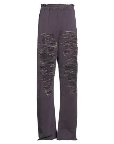Mm6 Maison Margiela Man Pants Plum Size Xl Cotton In Brown