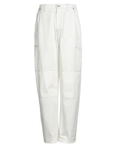 Mm6 Maison Margiela Man Pants White Size S Cotton