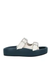 Mm6 Maison Margiela Man Sandals Cream Size 12 Leather In White