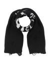 Mm6 Maison Margiela Man Scarf Black Size - Virgin Wool