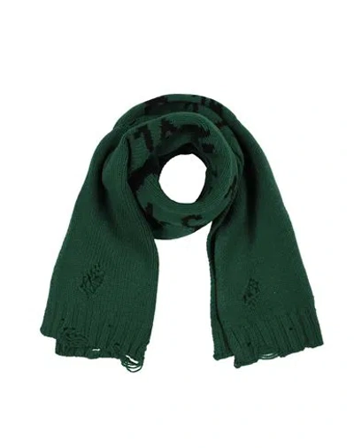 Mm6 Maison Margiela Man Scarf Green Size - Virgin Wool