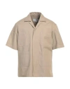 Mm6 Maison Margiela Man Shirt Beige Size 38 Cotton In Beige
