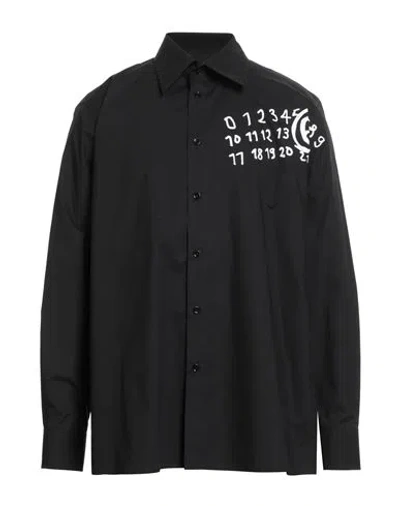 Mm6 Maison Margiela Man Shirt Black Size 38 Cotton