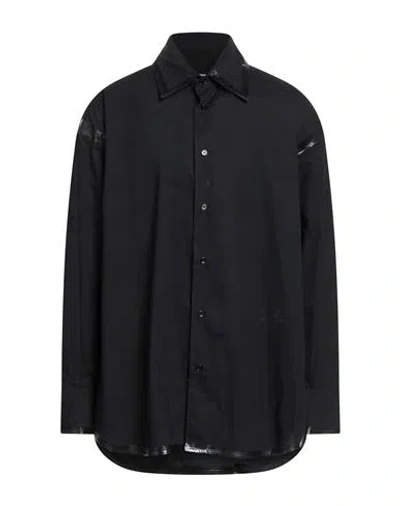 Mm6 Maison Margiela Man Shirt Black Size 42 Cotton