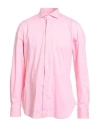 Mm6 Maison Margiela Man Shirt Black Size 42 Cotton In Pink