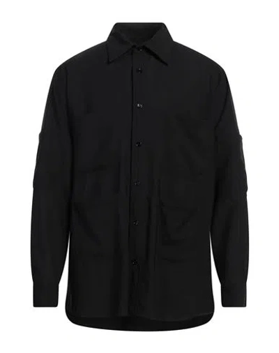 Mm6 Maison Margiela Man Shirt Black Size 42 Virgin Wool