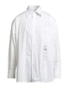 Mm6 Maison Margiela Man Shirt White Size 40 Cotton In White