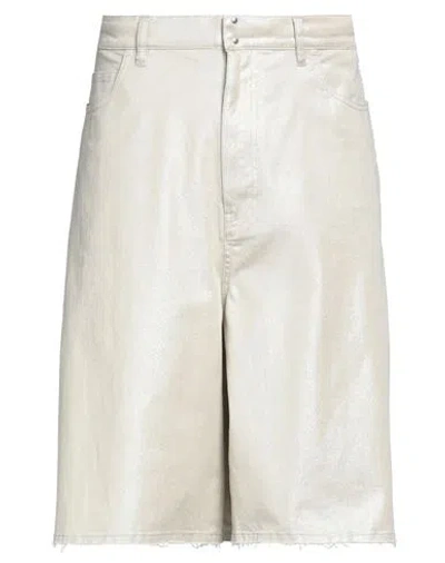 Mm6 Maison Margiela Man Shorts & Bermuda Shorts Beige Size 30 Cotton, Elastane