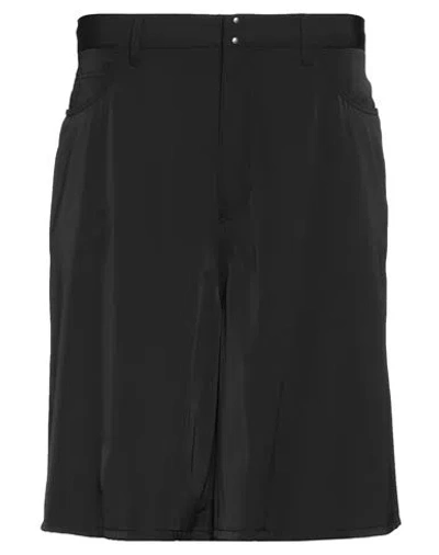 Mm6 Maison Margiela Man Shorts & Bermuda Shorts Black Size 32 Polyester, Elastane
