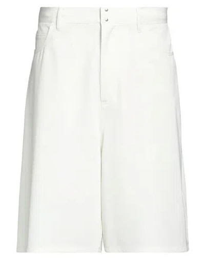 Mm6 Maison Margiela Man Shorts & Bermuda Shorts Ivory Size 30 Polyester, Elastane In White