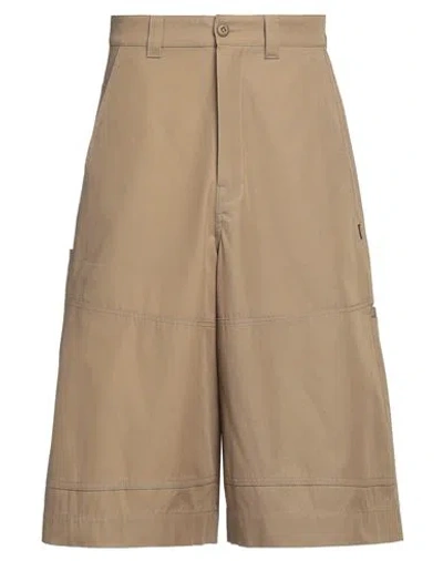 Mm6 Maison Margiela Man Shorts & Bermuda Shorts Khaki Size 34 Cotton In Beige