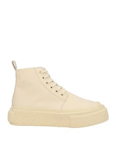 Mm6 Maison Margiela Man Sneakers Beige Size 9.5 Textile Fibers In Neutral