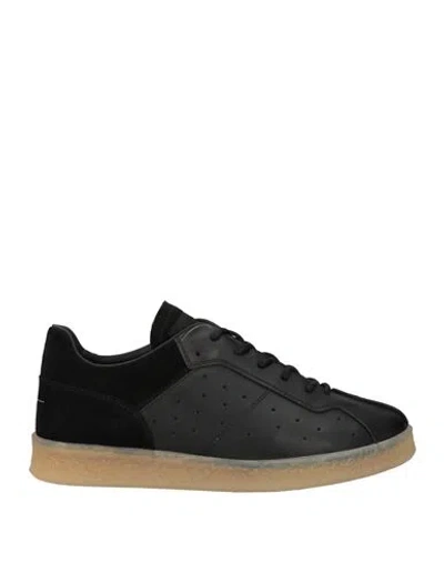 Mm6 Maison Margiela Man Sneakers Black Size 9 Leather