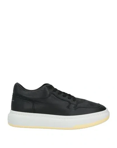 Mm6 Maison Margiela Man Sneakers Black Size 9 Leather