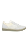 Mm6 Maison Margiela Man Sneakers Off White Size 9 Leather, Textile Fibers In Off White