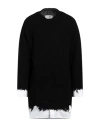 Mm6 Maison Margiela Man Sweater Black Size M Polyester, Wool, Cotton