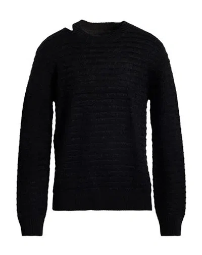 Mm6 Maison Margiela Man Sweater Black Size M Acrylic, Virgin Wool, Polyamide