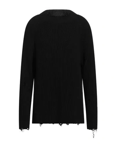 Mm6 Maison Margiela Man Sweater Black Size Xs Cotton, Elastane