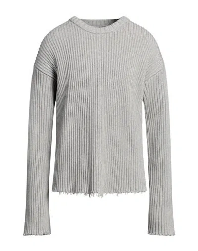 Mm6 Maison Margiela Man Sweater Grey Size S Cotton, Wool, Polyamide, Elastane